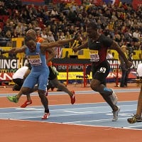 Jamaica sprinters at London school
